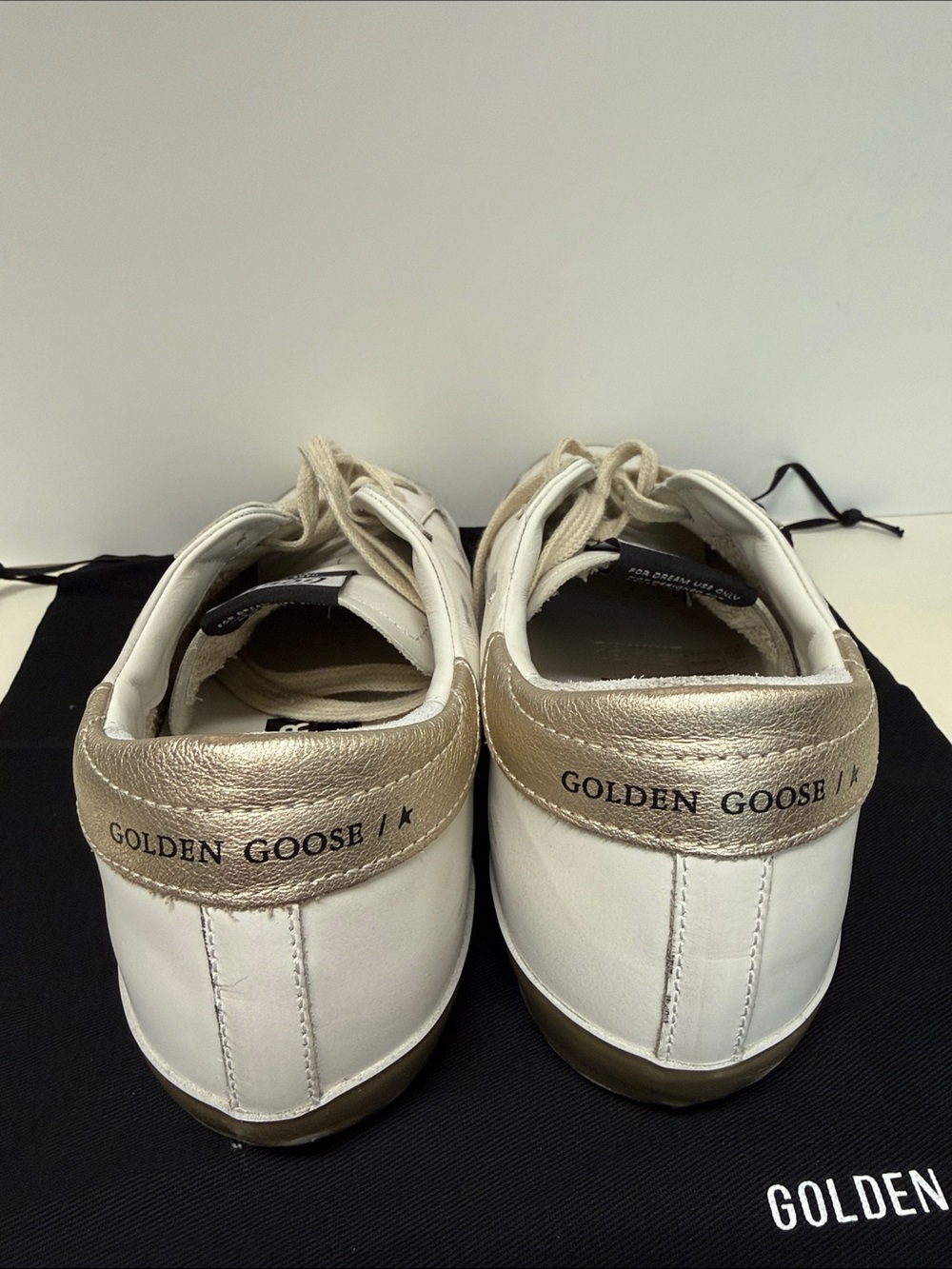 Women's Golden Goose Super-Star sneakers white / gold, size 40, excellent condit - Picture 8 of 14